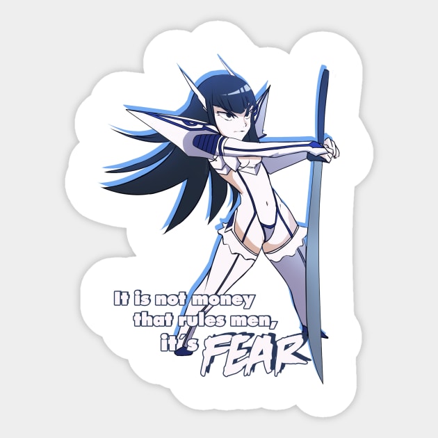 Kill la Kill - Satsuki Sticker by Mitgard